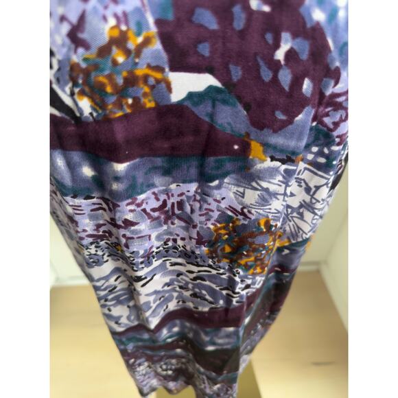 Y2K Catherine Malandrino Designer Dress Abstract Purple Print Size Small /4 - Picture 12 of 15